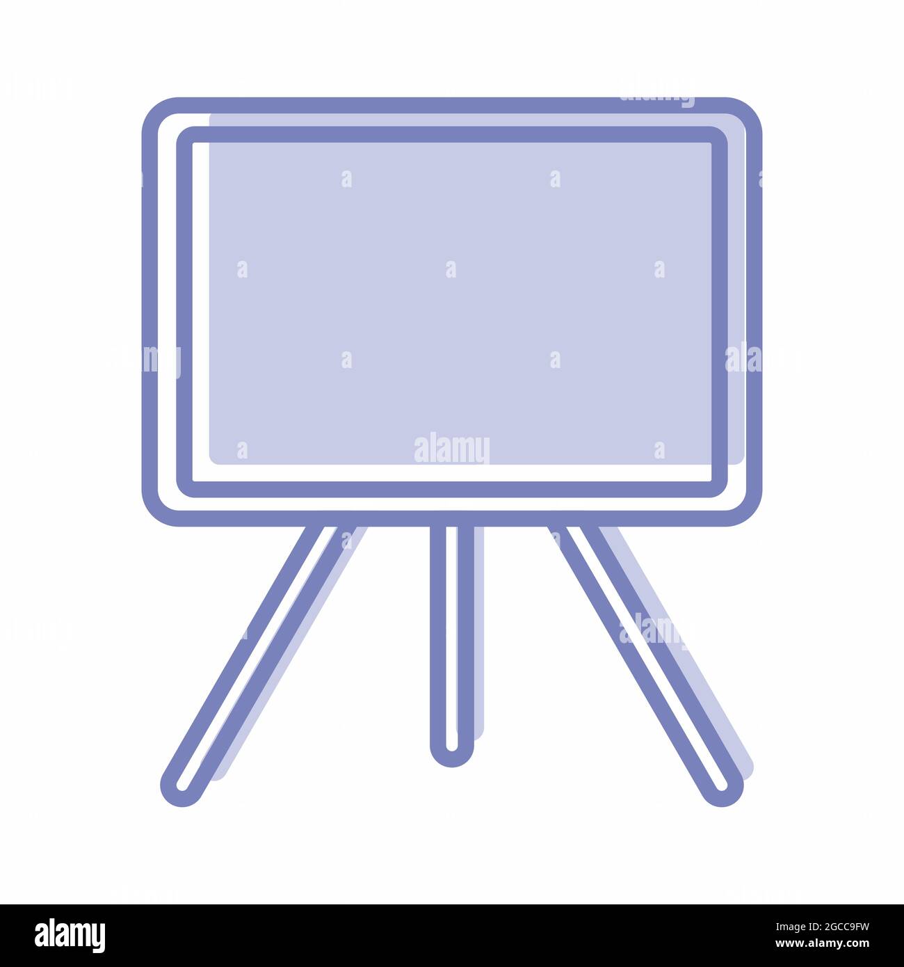 Icona vettore di tela - stile Twins blu - semplice illustrazione. Tratto modificabile. Modello di disegno vettoriale.stile di contorno design.illustratore grafico vettoriale Illustrazione Vettoriale