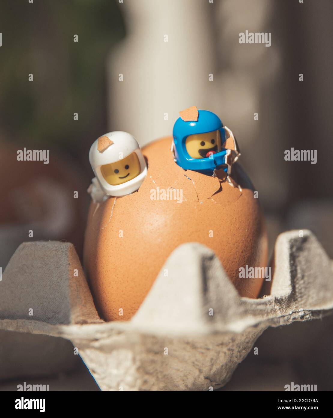 LEGO minifcifra in uovo di pasqua Foto Stock