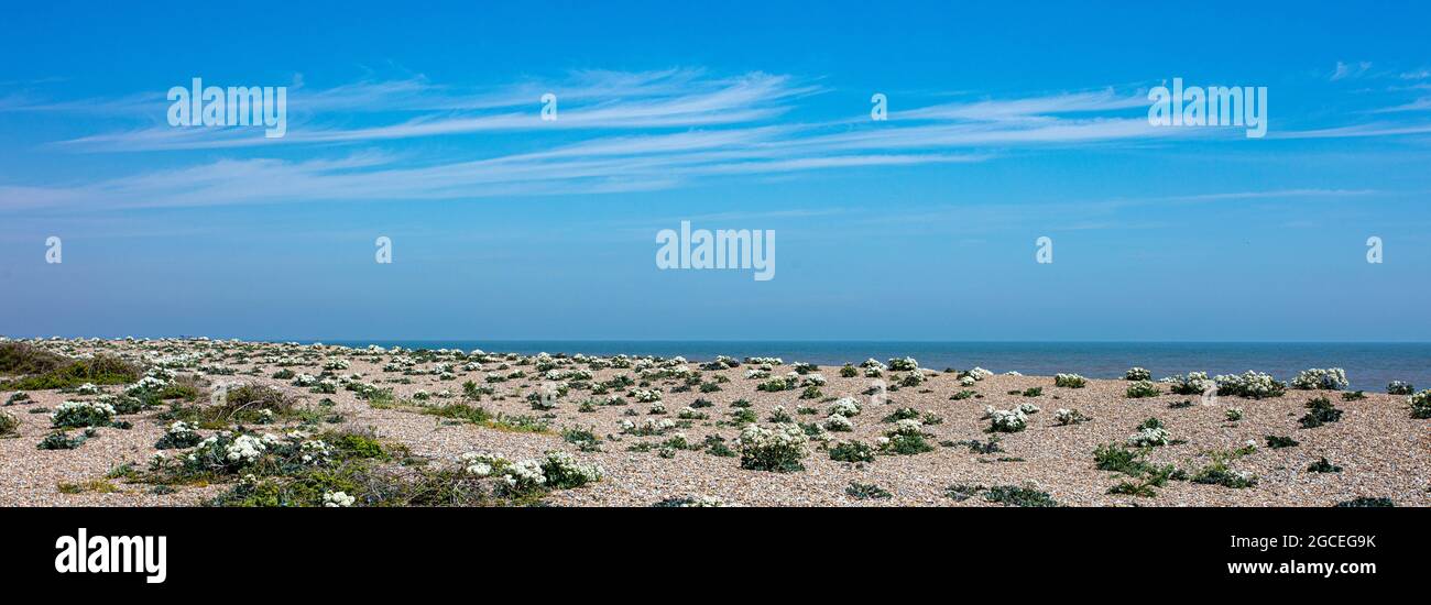 La spiaggia di Thorpeness Suffolk Foto Stock