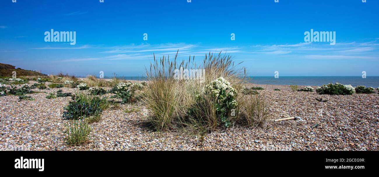 La spiaggia di Thorpeness Suffolk Foto Stock