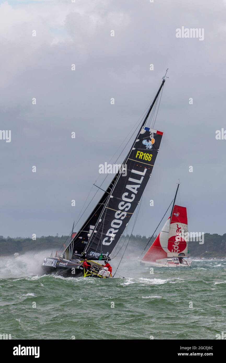 settimana dei cowes, isola di wight, gara di fastnet, yacht fastnet, gara di yacht fastnet, regata di vela, regata di yacht, regata di yacht, regata di regate oceaniche reali. Foto Stock