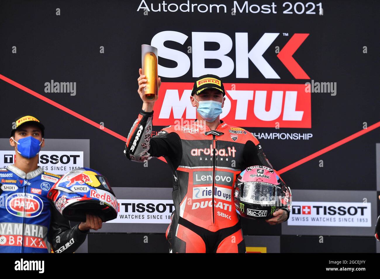 Autodrom Most, Most, Repubblica Ceca, 08 ago 2021, Scott Redding 1° durante la Repubblica Ceca - FIM Superbike World Championship 2021 - gara 2, World Superbike - SBK - Foto otto Moretti / LM Foto Stock