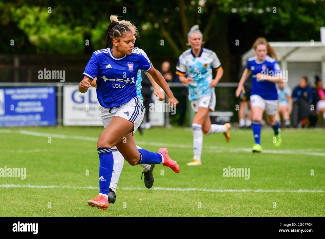 Felixstowe, Regno Unito. anna Grey (2021 11 ipswich Town) durante l'amichevole tra Ipswich Town e Wolverhampton Wanderers al Goldstar Ground-Felixstowe-England Credit: SPP Sport Press Photo. /Alamy Live News Foto Stock
