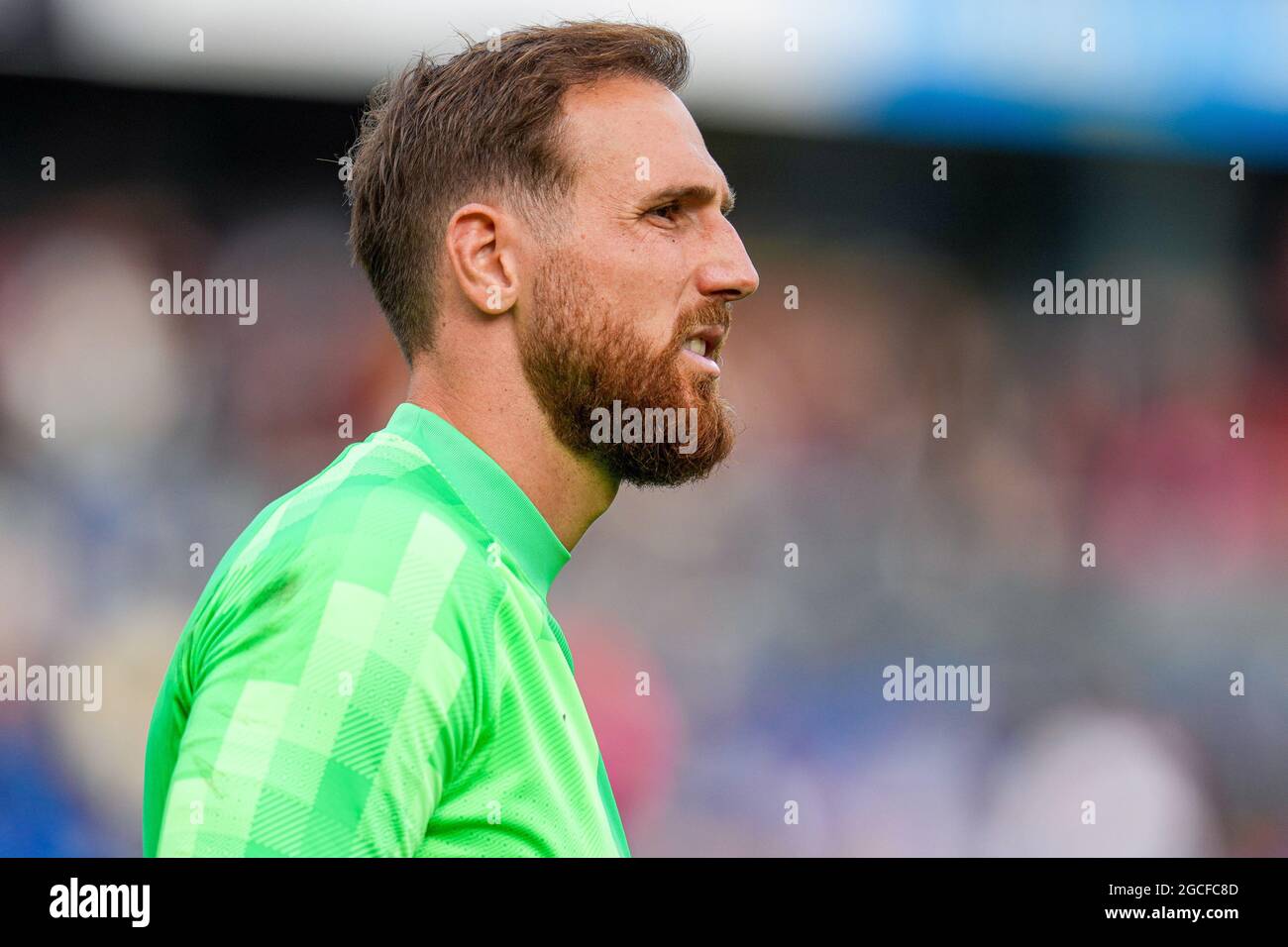 ROTTERDAM - 08-08-2021, Stadio Feijenoord, Pre-season friendly, stagione  2021 / 2022 , Feyenoord - Atletico Madrid , Atletico player Jan Oblak  (Photo by Pro Shots/Sipa USA) *** World Rights except Austria and the  Netherlands *** Foto stock - Alamy