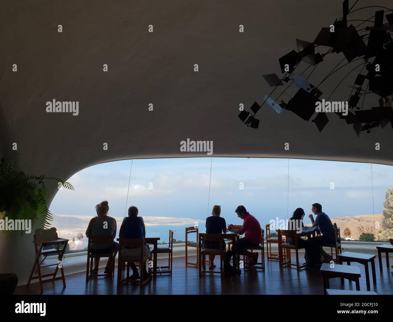 Mirador del Rio, Lanzarote, Isole Canarie, Spagna Foto Stock