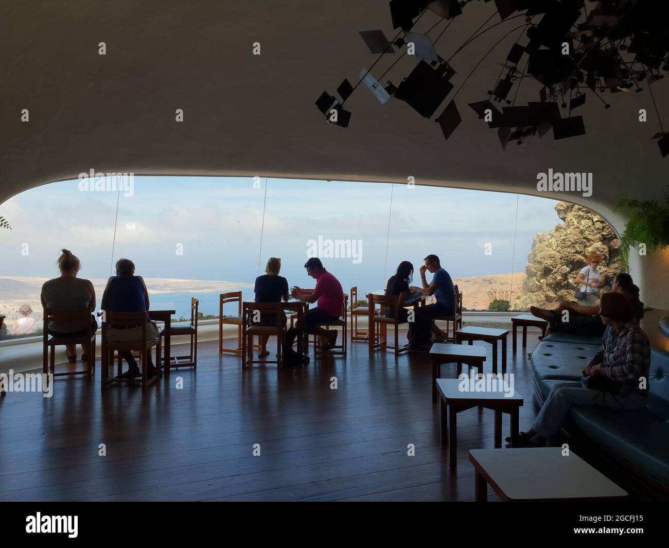 Mirador del Rio, Lanzarote, Isole Canarie, Spagna Foto Stock