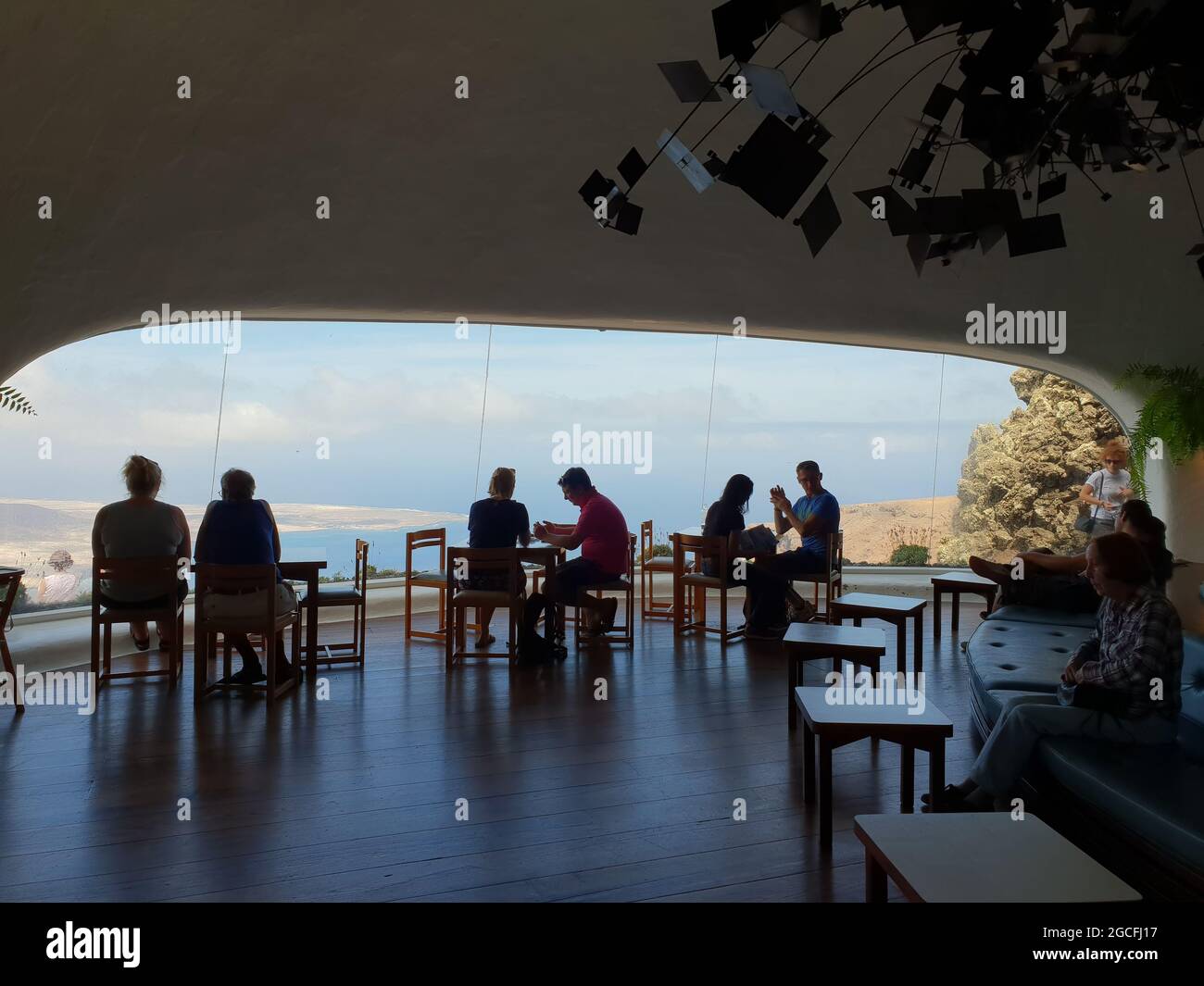 Mirador del Rio, Lanzarote, Isole Canarie, Spagna Foto Stock