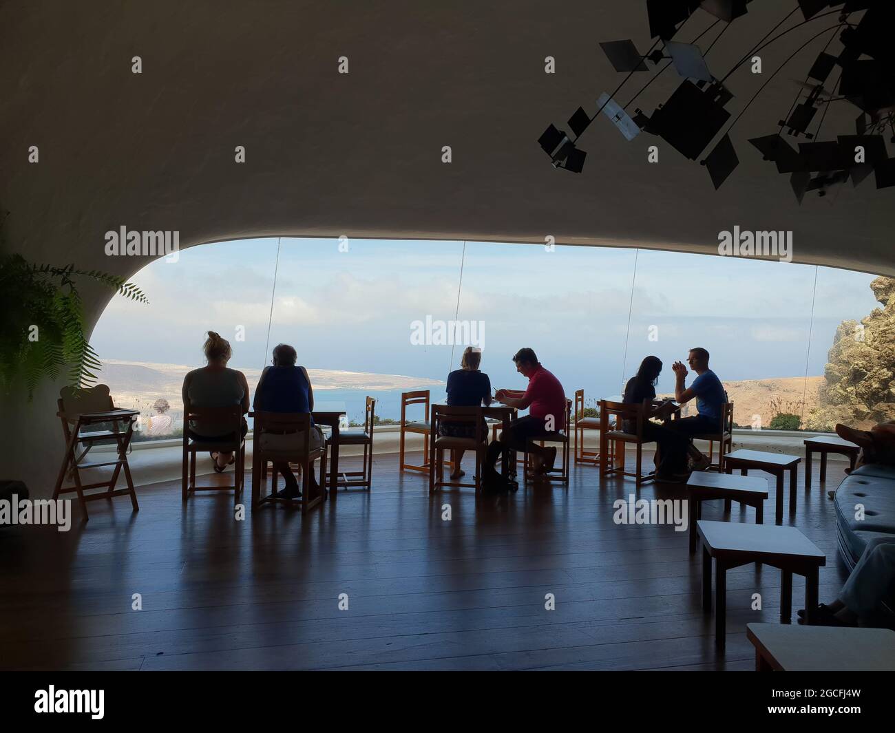 Mirador del Rio, Lanzarote, Isole Canarie, Spagna Foto Stock