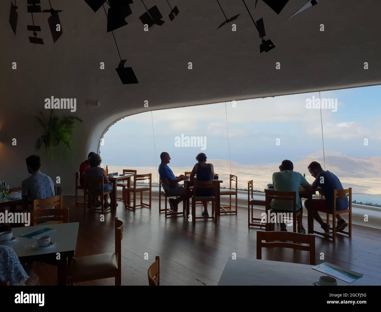 Mirador del Rio, Lanzarote, Isole Canarie, Spagna Foto Stock
