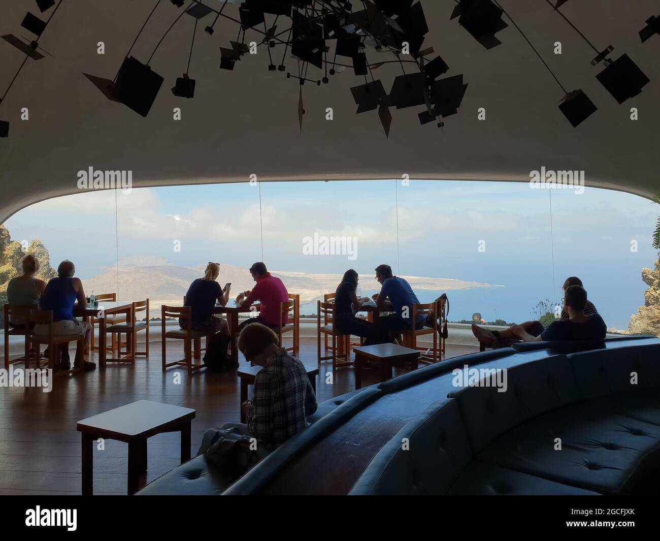 Mirador del Rio, Lanzarote, Isole Canarie, Spagna Foto Stock