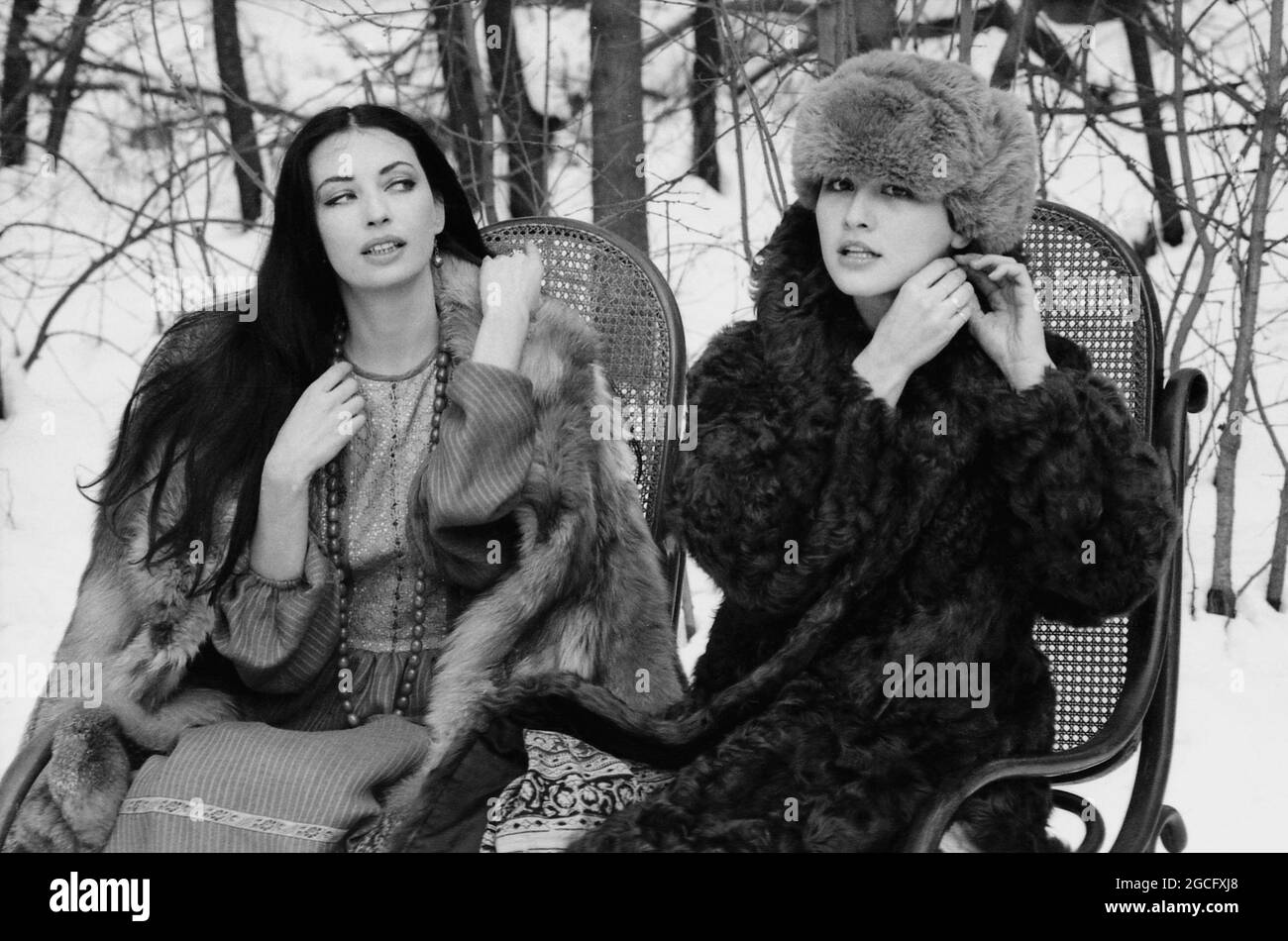 Le attrici rumene (e sorelle) Julieta Szönyi & anca Szönyi, 1980 Foto Stock