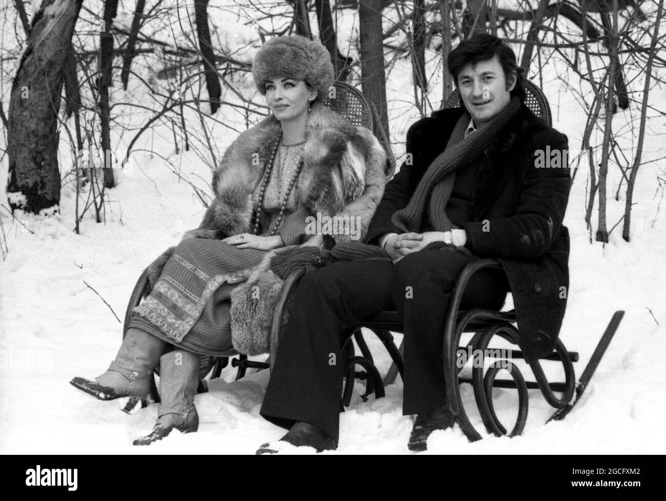 Gli attori rumeni Julieta Szönyi & Ion Caramitru, 1980 Foto Stock