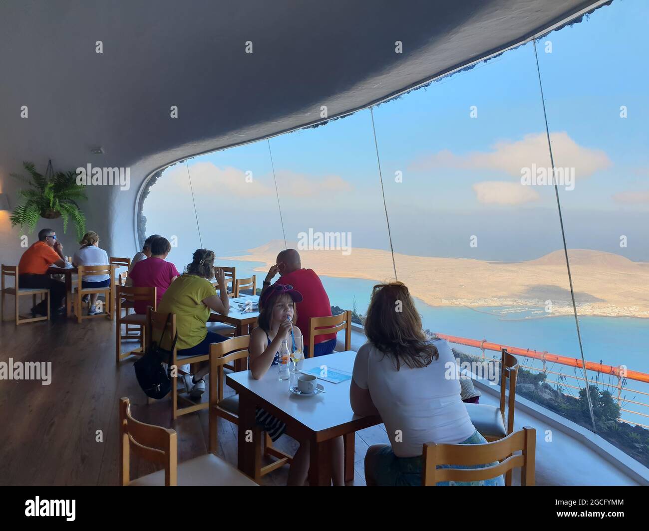 Mirador del Rio, Lanzarote, Isole Canarie, Spagna Foto Stock