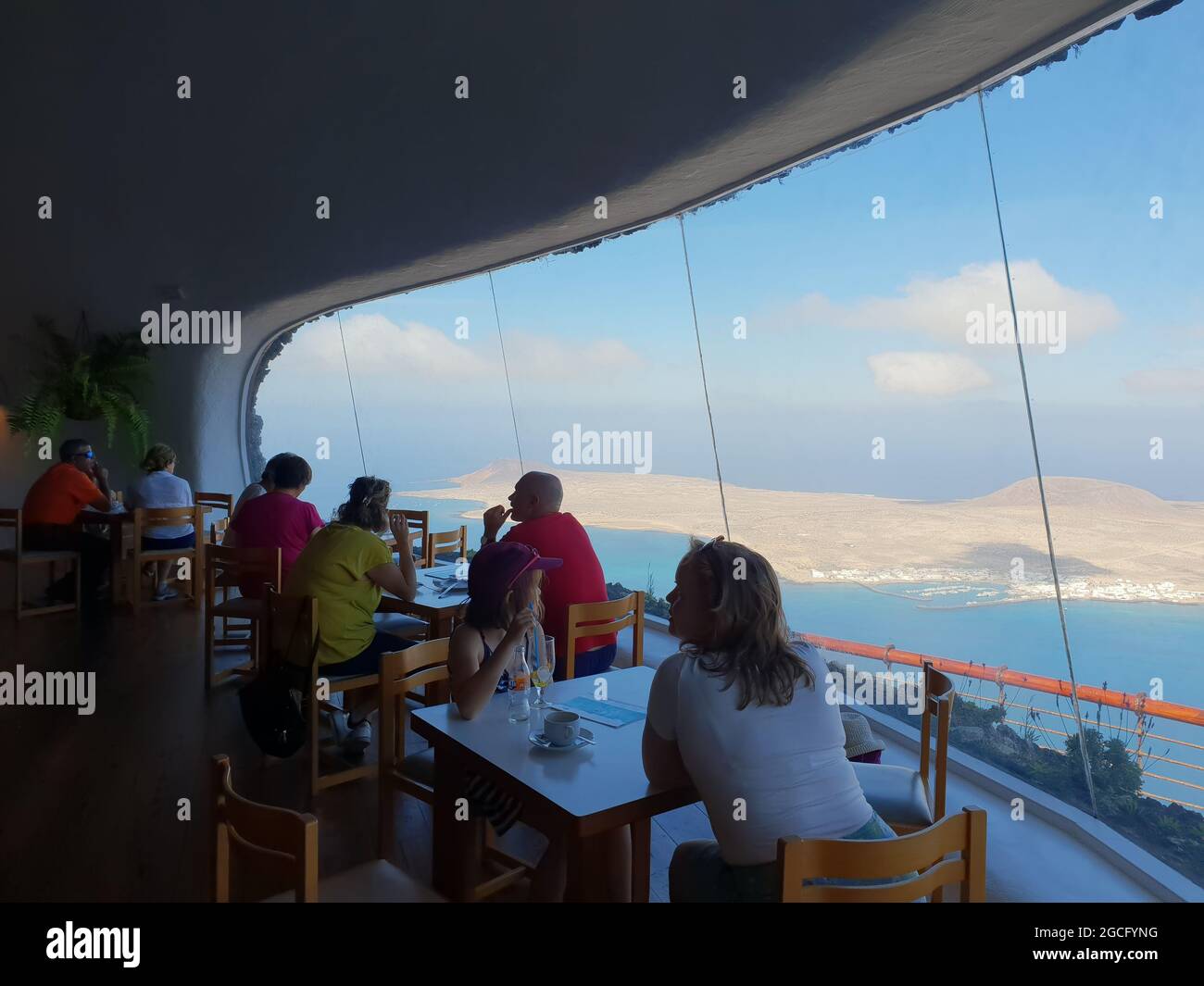 Mirador del Rio, Lanzarote, Isole Canarie, Spagna Foto Stock