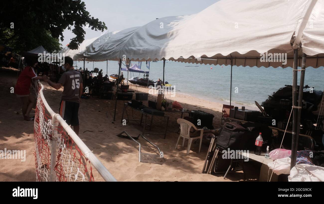 JET SKI WORLD CUP e JET SKI WORLD SERIES Water Sports Jomtien Beach Pattaya Thailandia Foto Stock