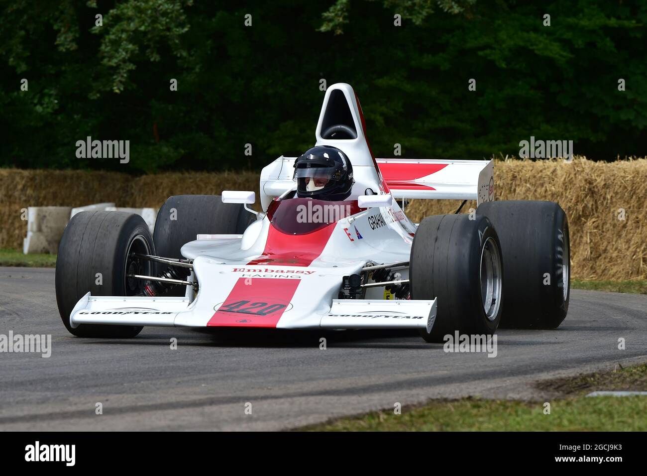 Damon Hill, Ewen Sergison, Shadow DN1, Grand Prix Greats, The Maestros - i grandi All-Rounders del Motorsport, Goodwood Festival of Speed, Goodwood House, Foto Stock