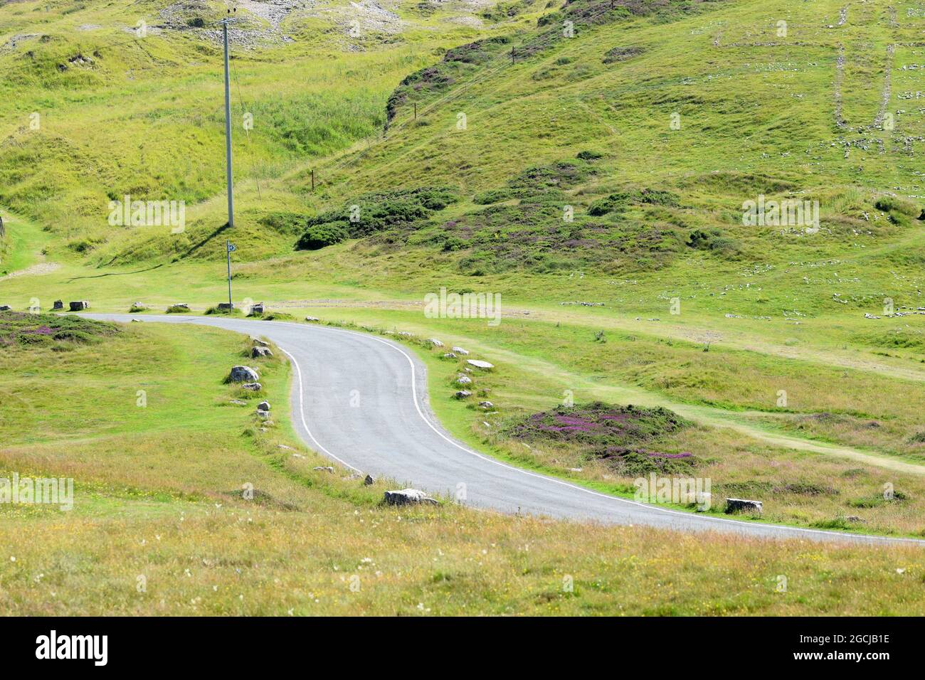 Splendida vista della città dal Great Orme Country Park Llandudno UK Foto Stock