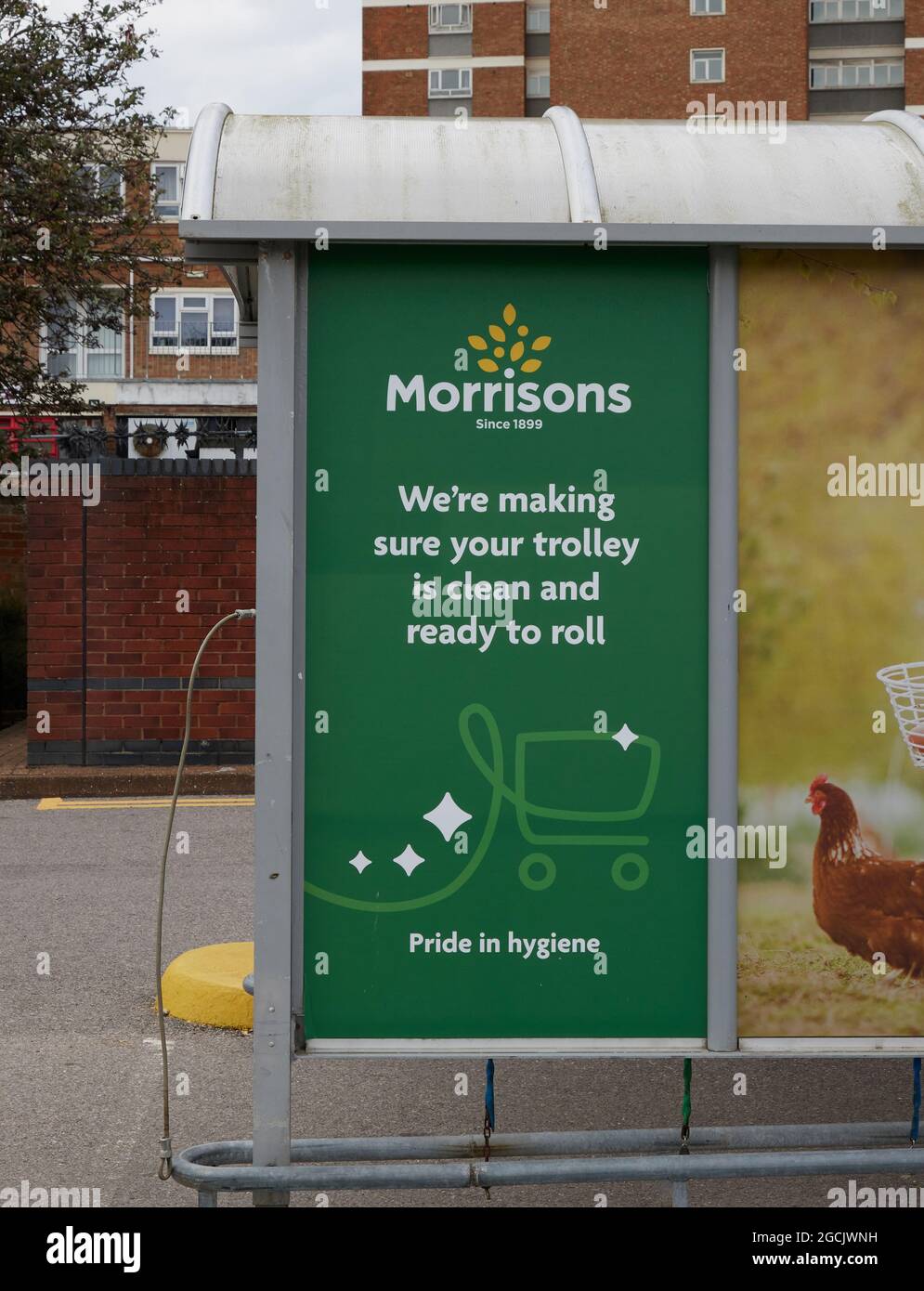Logo Morrisons visto in Bognor Regis. Foto Stock