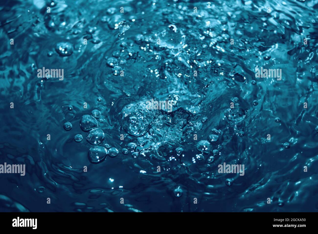 Fondo di acqua blu fresco Foto Stock