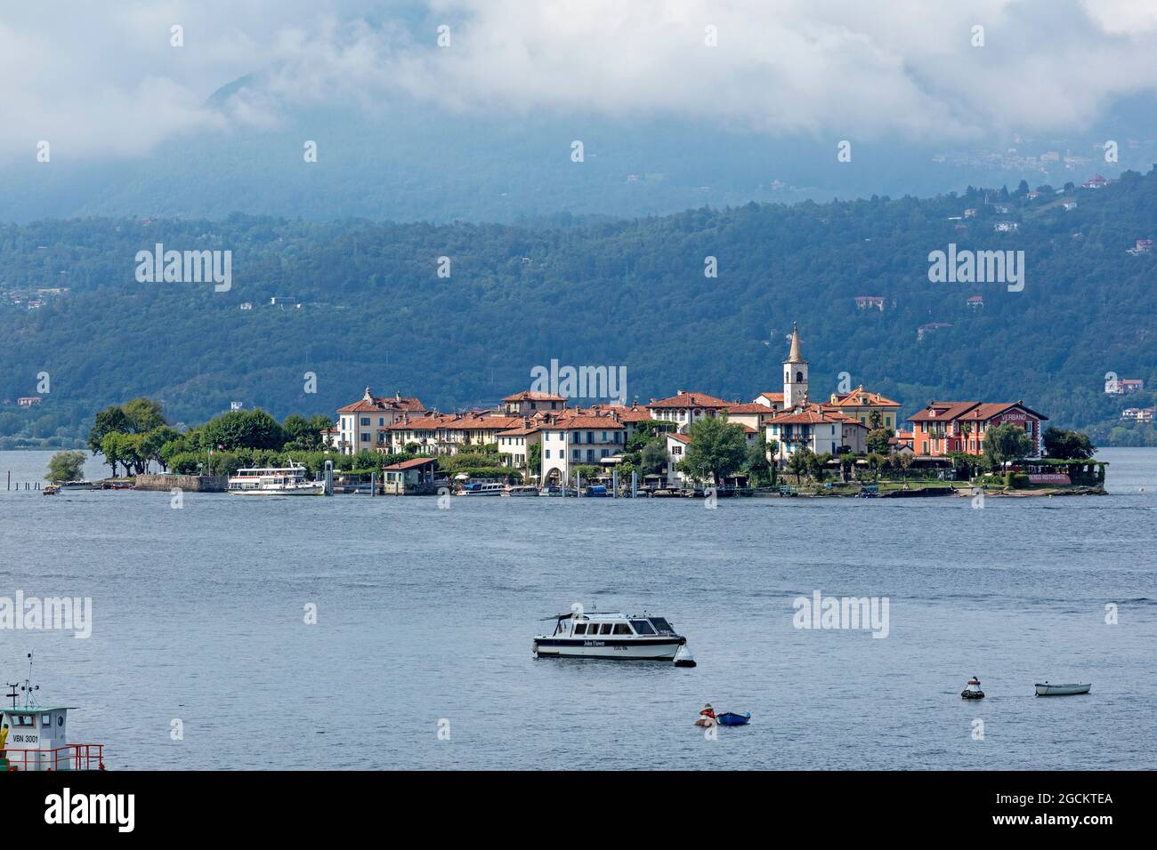 Isola dei pescatori, Stresa, Lago maggiore, Piemonte, Italia Foto Stock