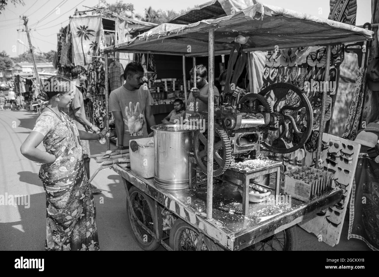 Goa, India spiagge e paesaggi costieri. Foto Stock