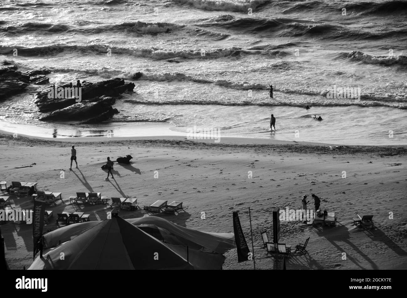 Goa, India spiagge e paesaggi costieri. Foto Stock