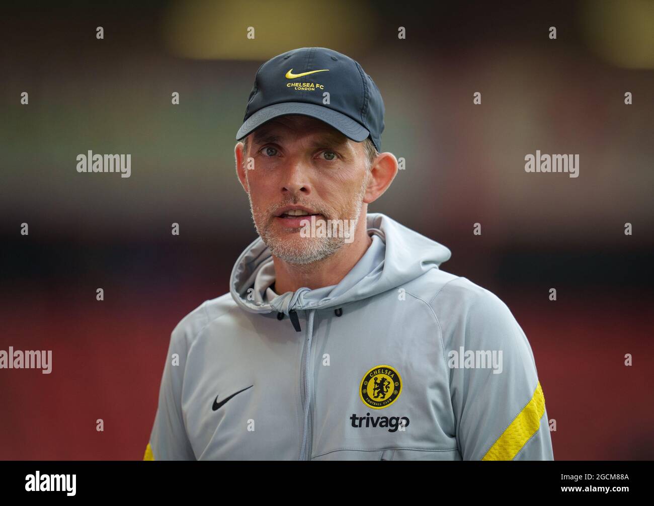 Bournemouth, Regno Unito. 27 luglio 2021. Thomas Tuchel, manager del Chelsea, durante la partita amichevole pre-stagione 2021/22 tra AFC Bournemouth e Chelsea al Goldsands Stadium di Bournemouth, Inghilterra, il 27 luglio 2021. Foto di Andy Rowland. Credit: Prime Media Images/Alamy Live News Foto Stock