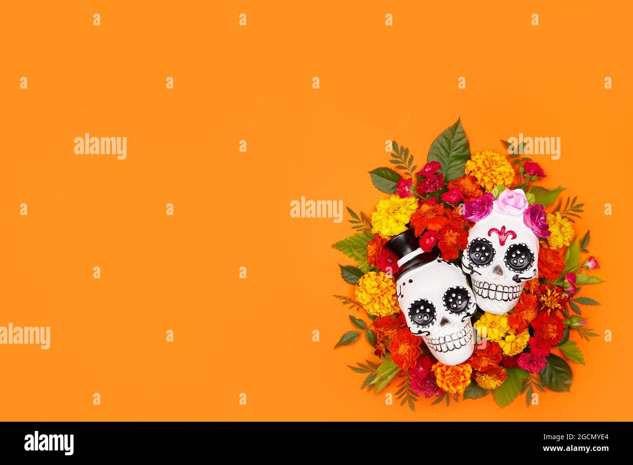 Giorno dei morti, Celebrazione di dia De Los Muertos background Foto Stock