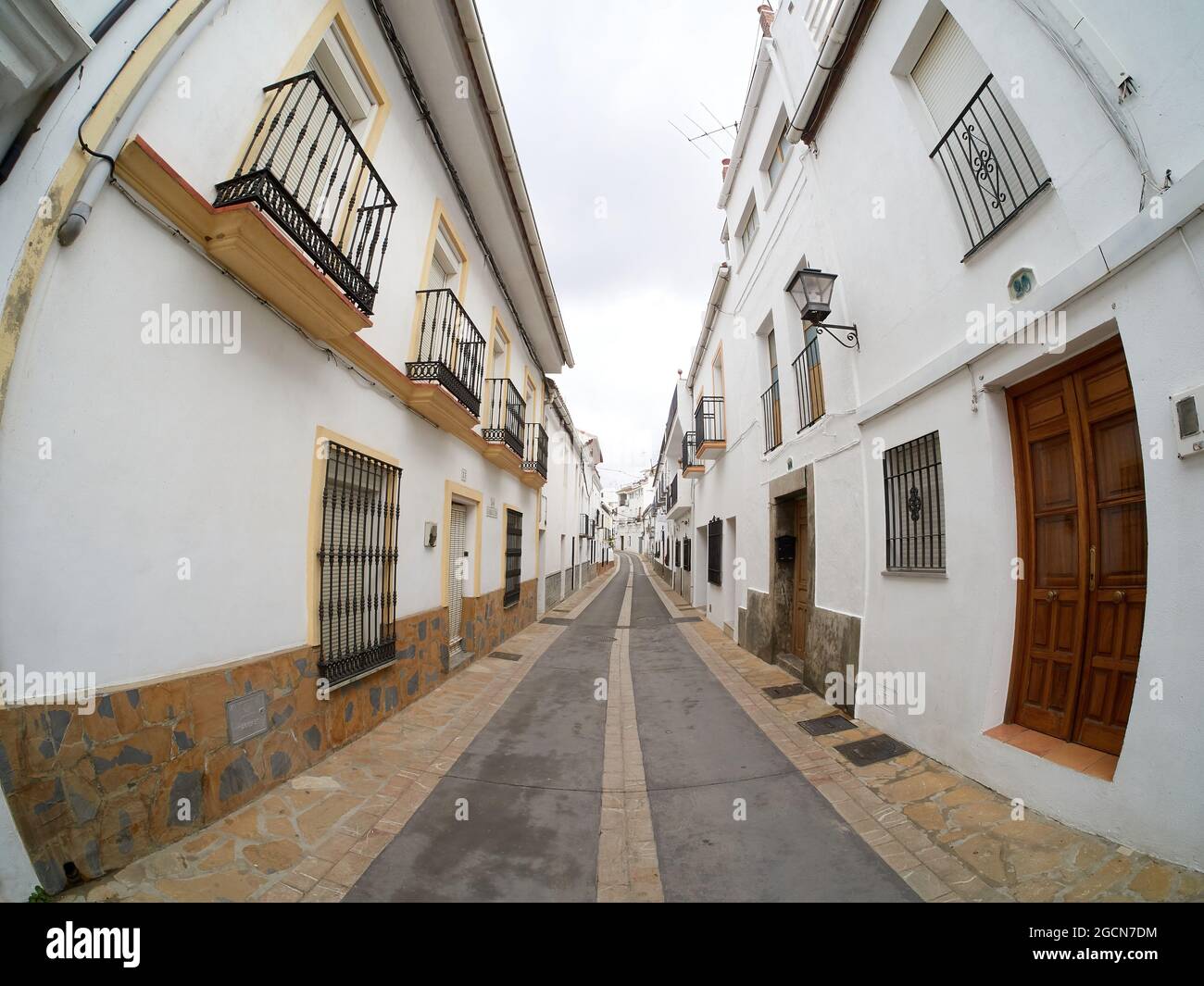 Strade di Gaucin in provincia di Malaga Foto Stock