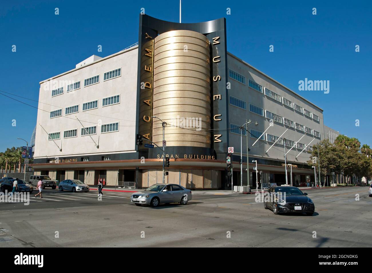 L'Academy Museum of Motion Pictures, Saban Building, Wilshirel Blvd., Los Angeles, California. Foto Stock