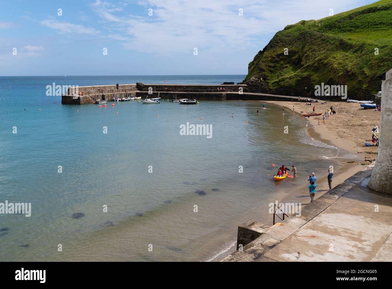 Gorran Haven vicino a Mevagissey Cornovaglia bellissimo villaggio sulla costa della Cornovaglia e porto sud-ovest Inghilterra UK Foto Stock