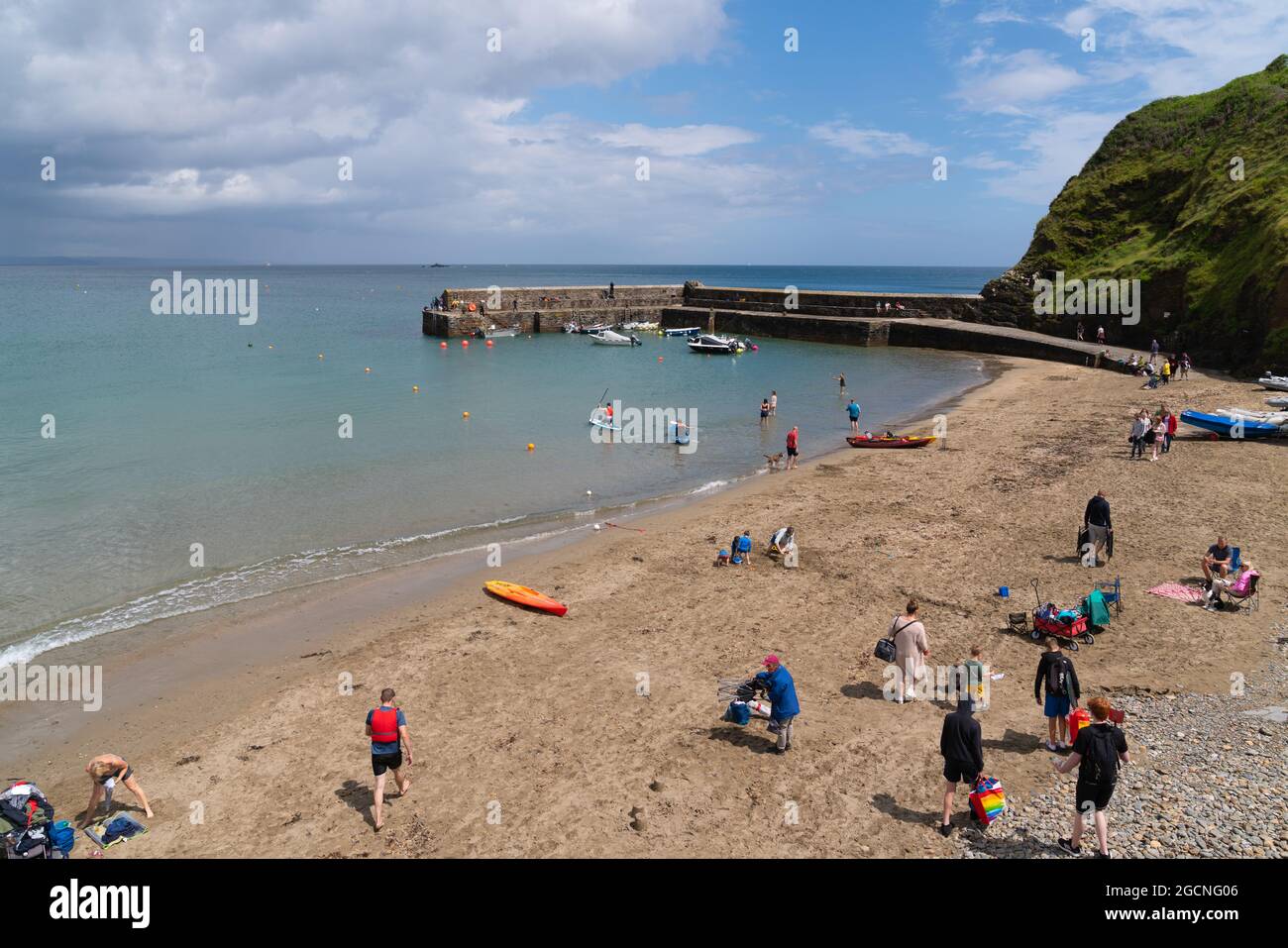 Gorran Haven vicino a Mevagissey Cornovaglia bellissimo villaggio sulla costa della Cornovaglia e porto sud-ovest Inghilterra UK Foto Stock