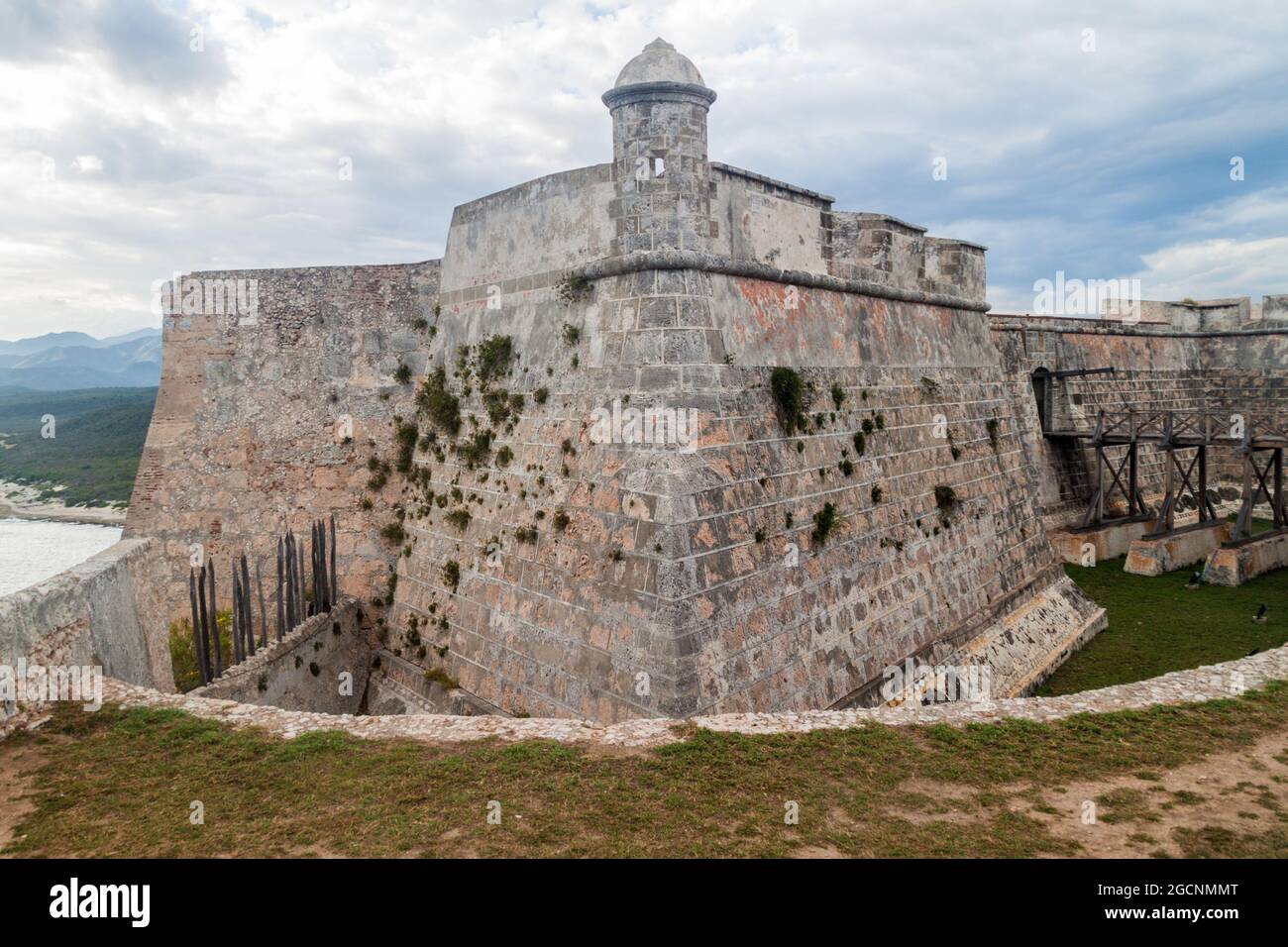 Castello di San Pedro de la Roca del Morro di Santiago de Cuba, Cuba Foto Stock