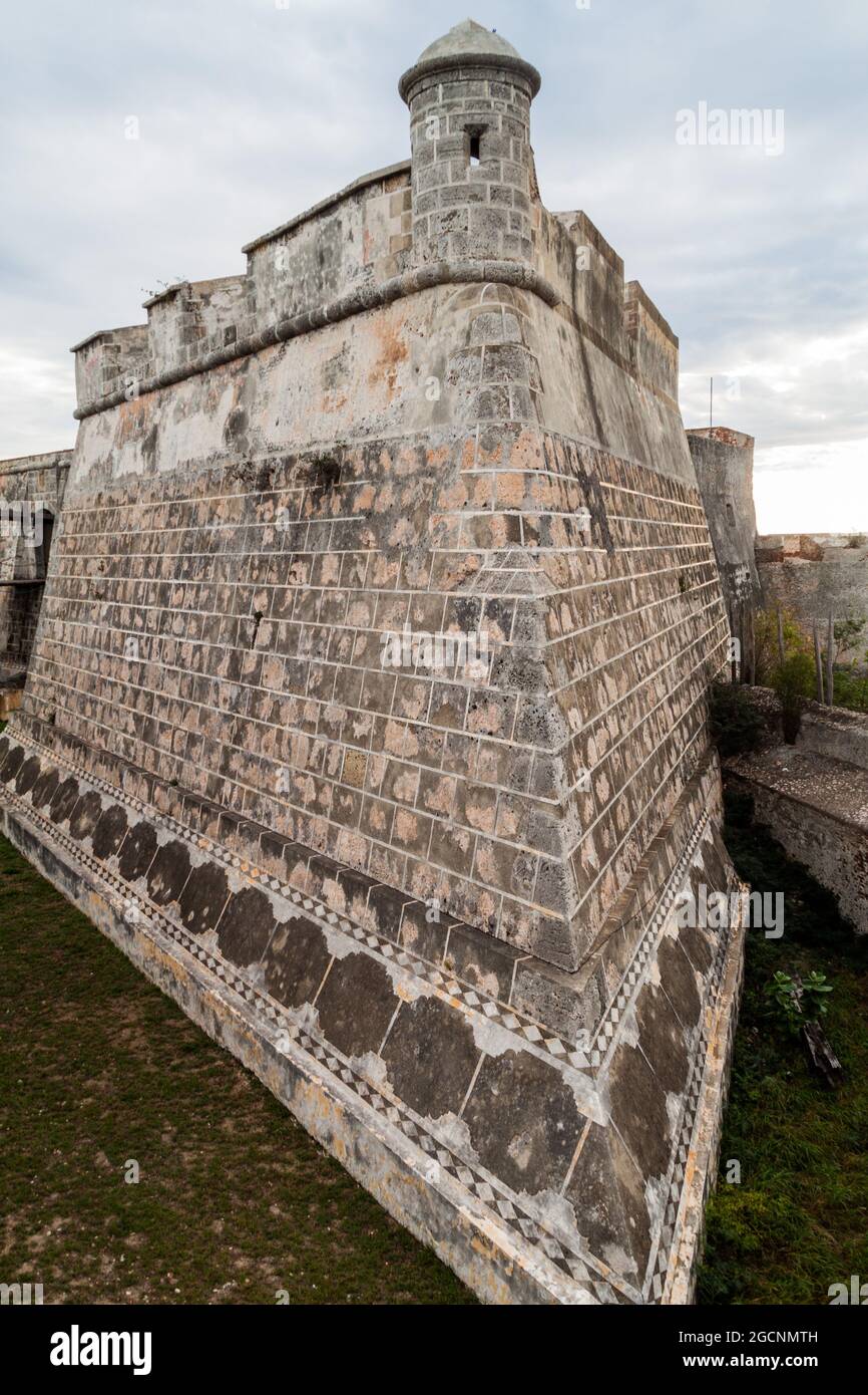 Castello di San Pedro de la Roca del Morro di Santiago de Cuba, Cuba Foto Stock