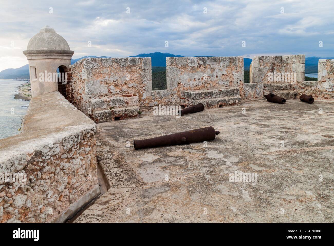 Castello di San Pedro de la Roca del Morro di Santiago de Cuba, Cuba Foto Stock
