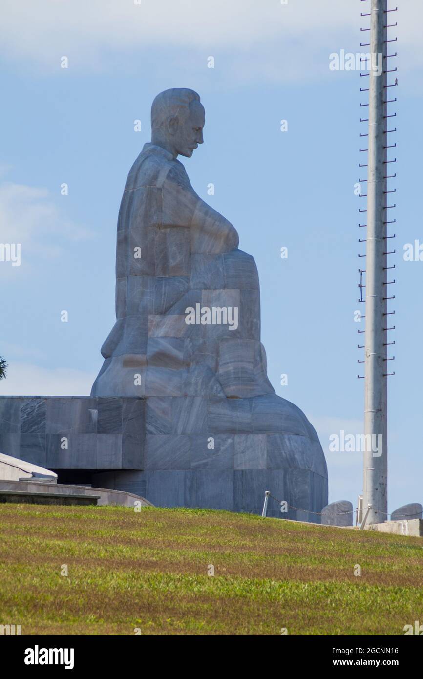 L'AVANA, CUBA - 21 FEBBRAIO 2016: Monumento di Jose Marti a l'Avana Cuba Foto Stock