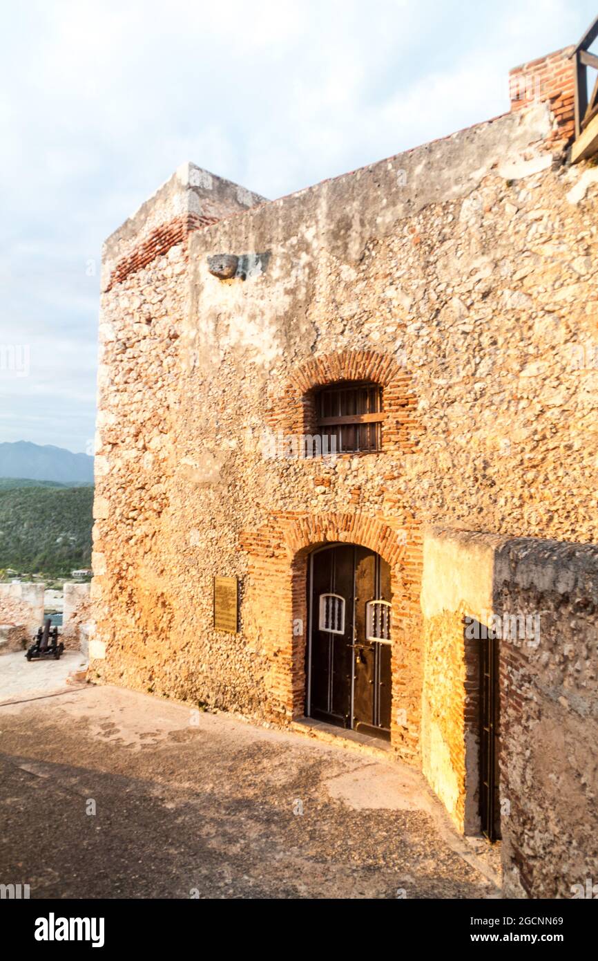Castello di San Pedro de la Roca del Morro di Santiago de Cuba, Cuba Foto Stock