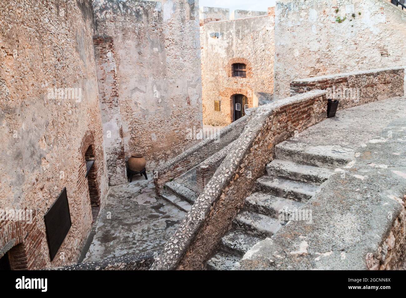 Castello di San Pedro de la Roca del Morro di Santiago de Cuba, Cuba Foto Stock