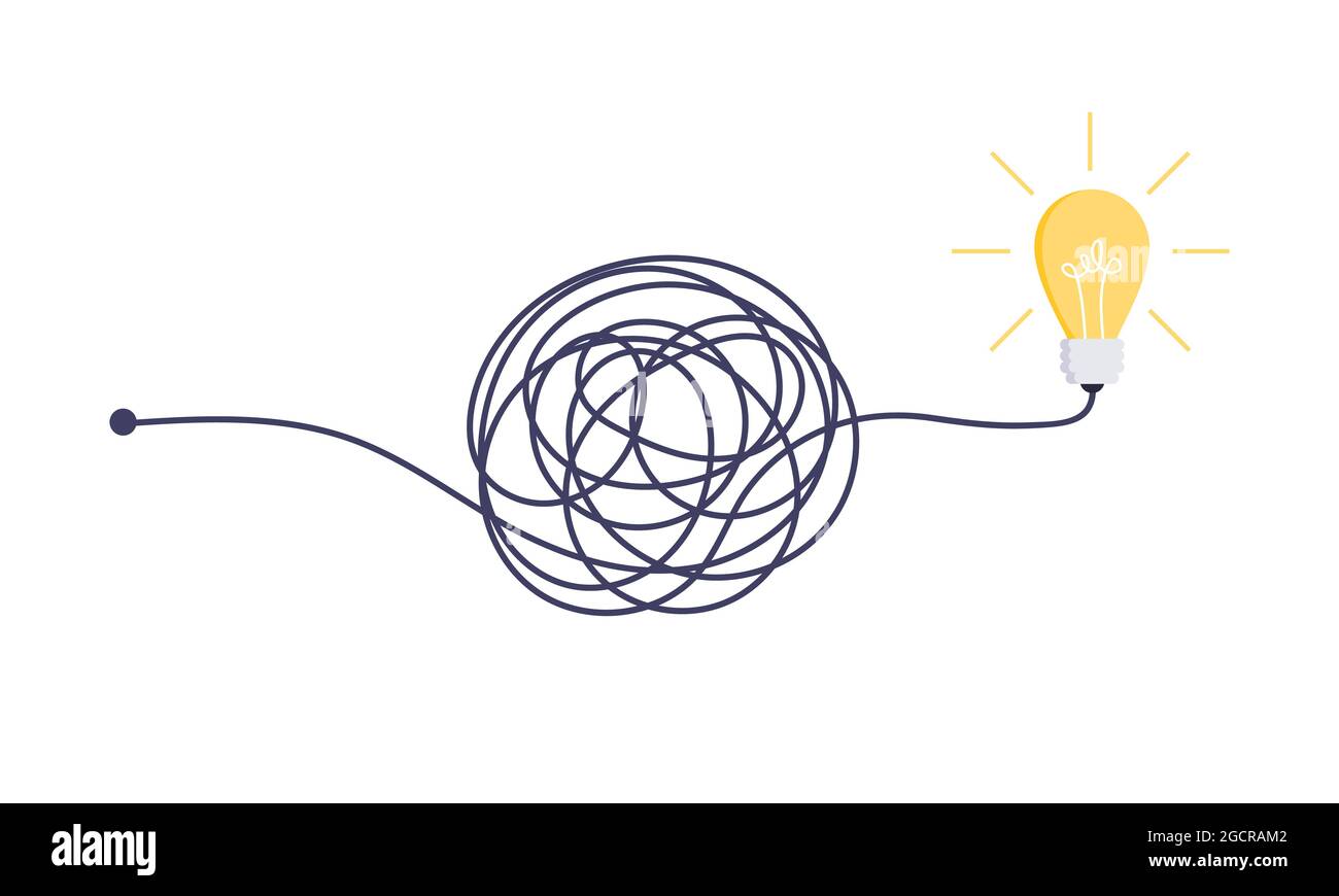 Semplice e complesso modo semplice dall'inizio all'idea. Illustrazione Vettoriale Semplice e complesso modo semplice dall'inizio all'idea. Illustrazione Vettoriale