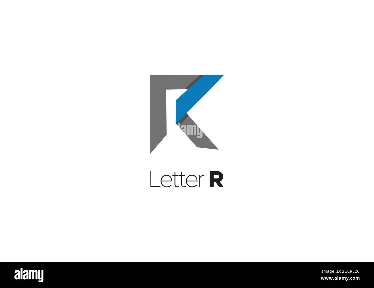 Modello logo lettera RK o KR Illustrazione Vettoriale