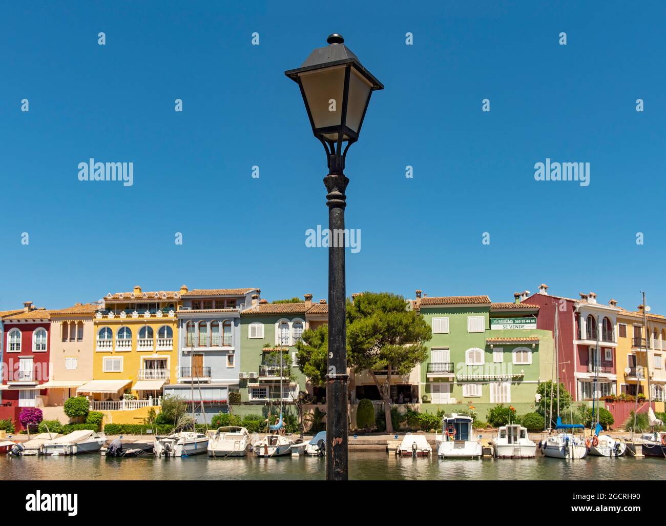 Lampione, Port Sappaya, Alboraya, Valencia, Spagna Foto Stock