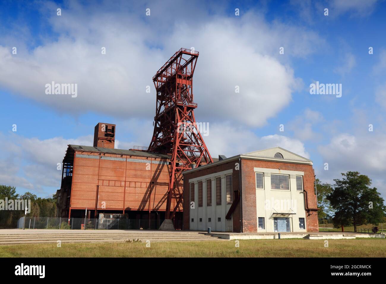Gelsenkirchen, Germania. Patrimonio industriale della regione della Ruhr. Consolidamento Zeche - ex miniera di carbone. Industria tedesca. Foto Stock