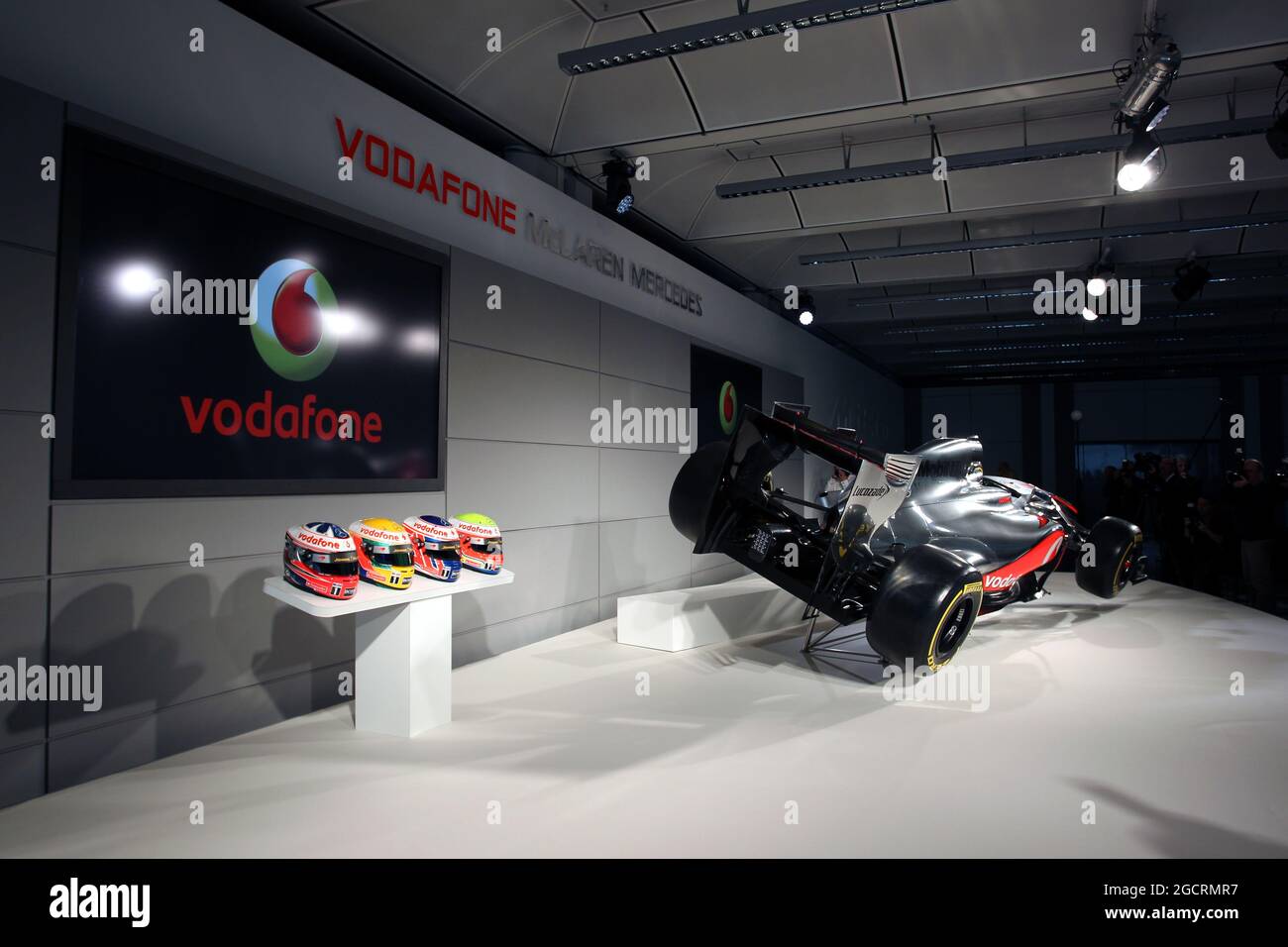 Lancio della McLaren MP4-27, 01 febbraio 2012. McLaren Technology Center, Woking, Regno Unito. Foto Stock