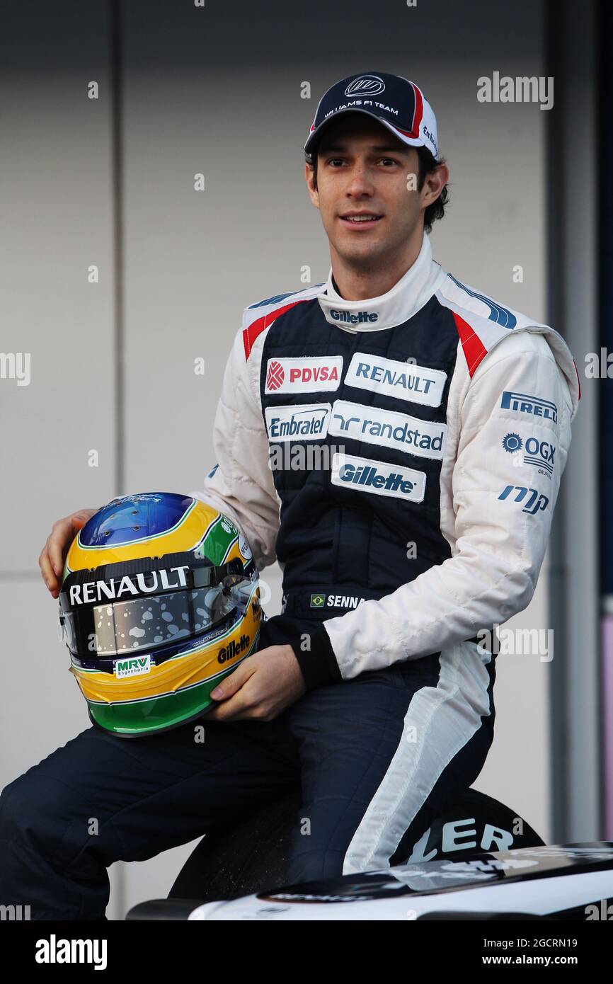 Bruno Senna (BRA) Williams F1 Team. Williams F1 Team lancio FW34, Jerez, Spagna. 7 febbraio 2012. Foto Stock