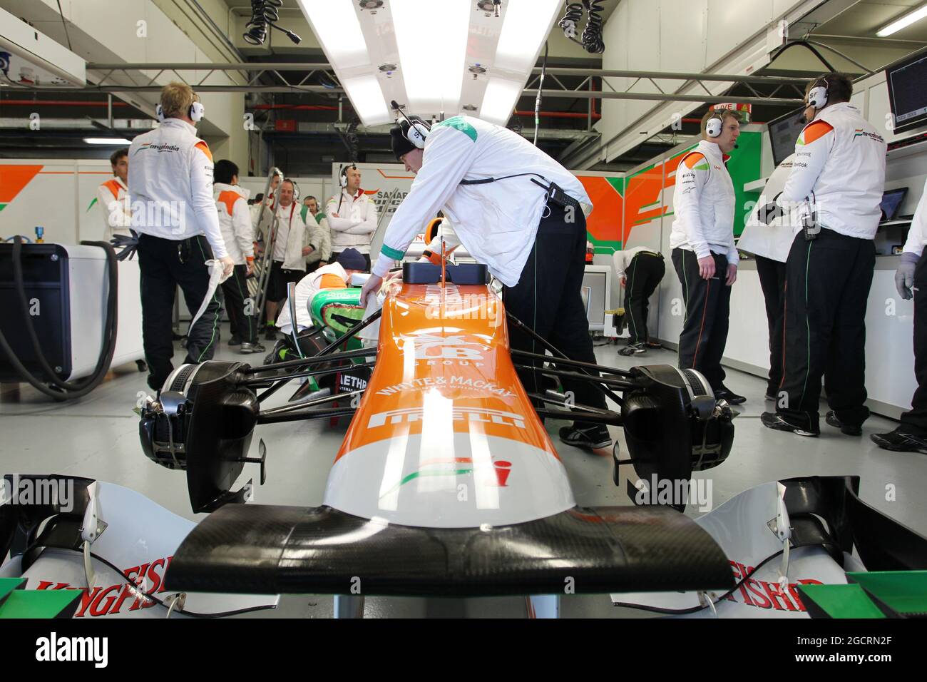 Forza India F1 VJM05. Formula uno Test, Jerez, Spagna. 6-10 febbraio 2012. Foto Stock