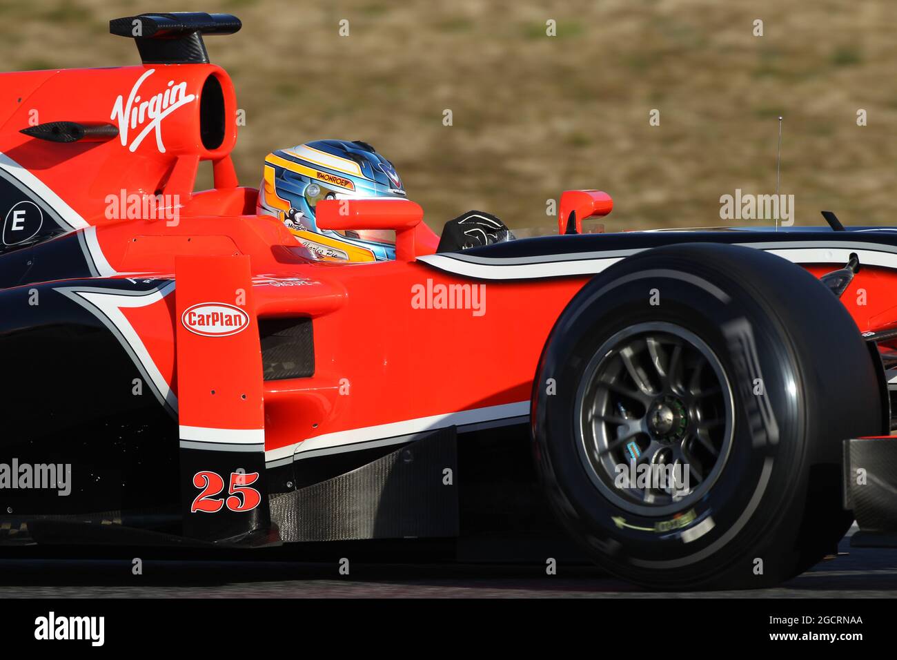 Charles Pic (fra) Marussia F1 Team. Formula uno Testing, Barcellona, Spagna. 21 febbraio 2012. Foto Stock