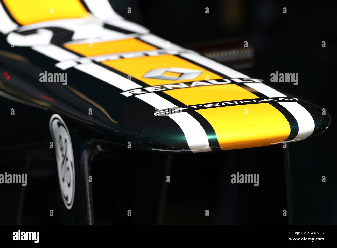 Caterham dettaglio. Formula uno Testing, Barcellona, Spagna. 22 febbraio 2012. Foto Stock