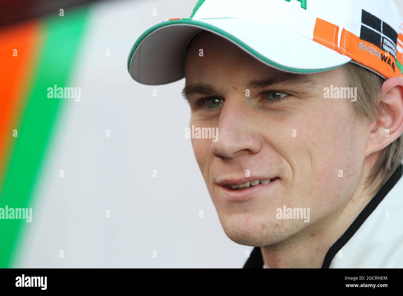 Nico Hulkenberg (GER) Sahara Force India F1. Formula uno Testing, Barcellona, Spagna. 22 febbraio 2012. Foto Stock