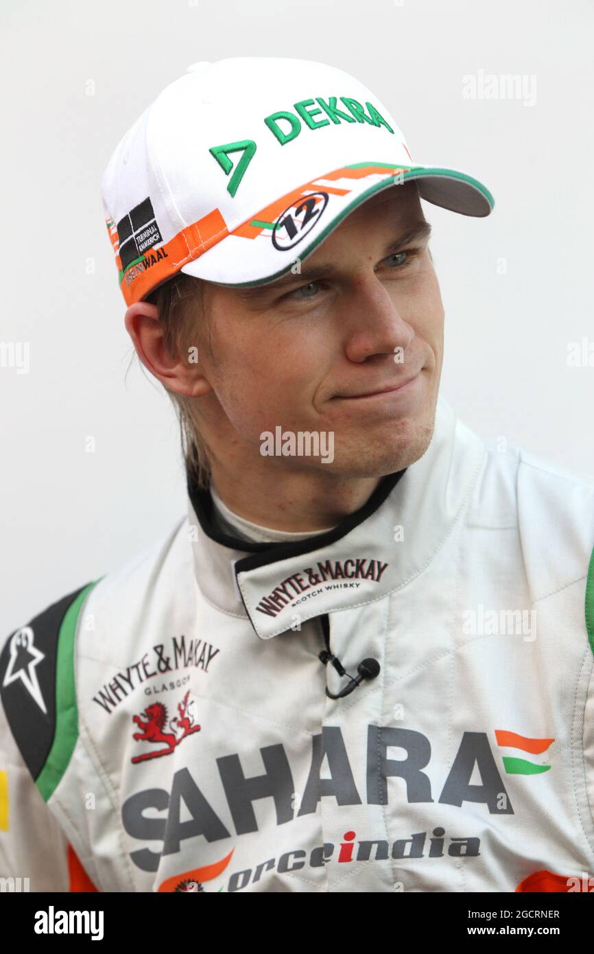 Nico Hulkenberg (GER) Sahara Force India F1. Formula uno Testing, Barcellona, Spagna. 22 febbraio 2012. Foto Stock