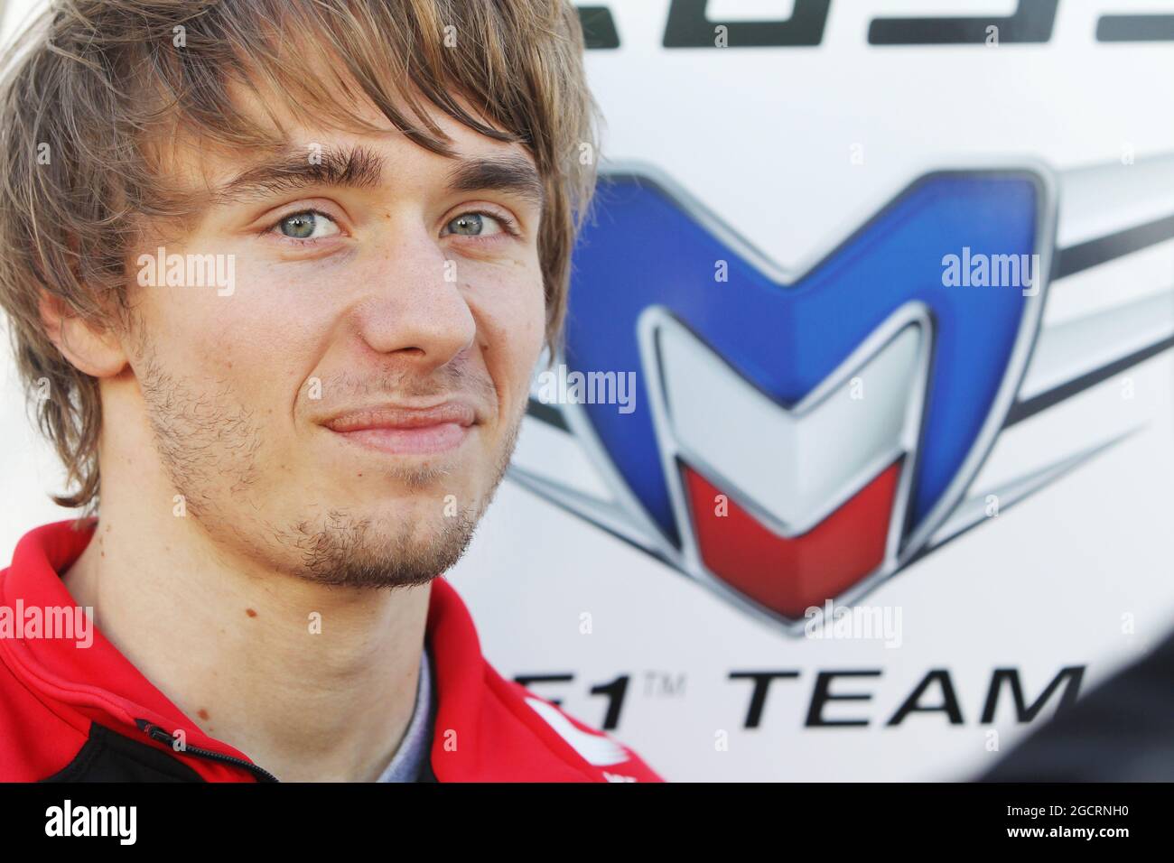 Charles Pic (fra) Marussia F1 Team. Formula uno Testing, Barcellona, Spagna. 23 febbraio 2012. Foto Stock